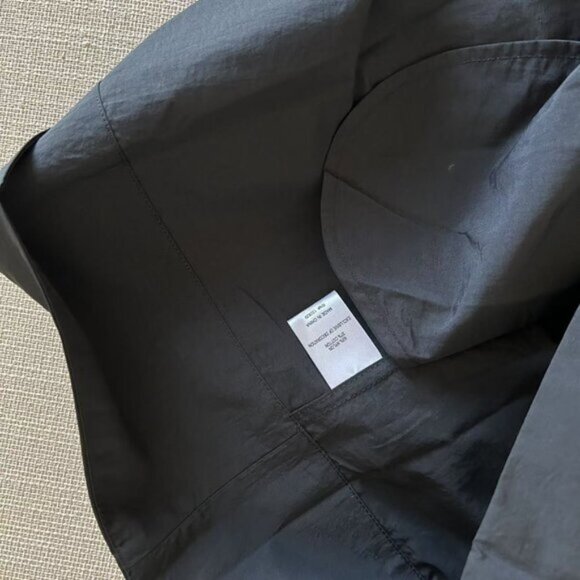 BEST Helsa Mini Dress With Lace in Tech Poplin Small Black Noir French Casual - Picture 10 of 10